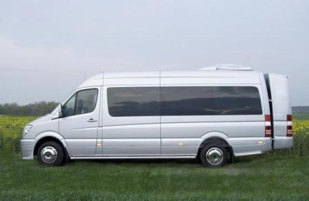 Bus rental Rome, Roma, Italy Mercedes Benz Sprinter Lux TOP Business class